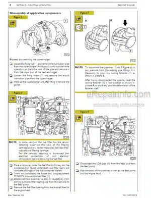 Photo 7 - New Holland HW300 HW320 Speedrower Repair Manual Windrower 86637556