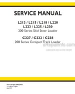 Photo 4 - New Holland L213 L215 L218 L220 L223 L225 L230 C227 C232 C238 Service Manual Skid Steer And Compact Track Loader 84423865