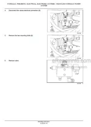 Photo 8 - New Holland W190B Tier 3 Service Manual Wheel Loader 84299253