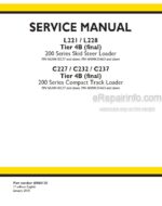 Photo 4 - New Holland L221 L228 C227 C232 C237 Tier 4B Final Service Manual Skid Steer And Compact Track Loader 48068128