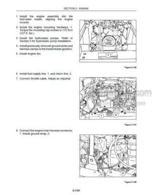 Photo 8 - New Holland L250 L255 Repair Manual Skid Steer Loader 86610462