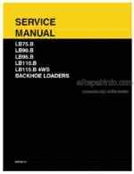 Photo 4 - New Holland LB75.B LB90.B LB95.B LB110.B LB115B 4WS Service Manual Backhoe Loader 6036702103