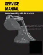 Photo 4 - New Holland LB75.B LB90 LB110 LB115.B Service Manual Backhoe Loader 6045606100