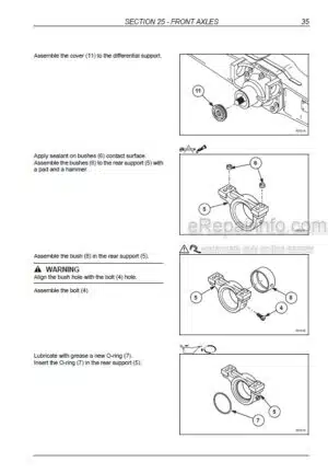 Photo 5 - New Holland LB90.B LB95.B LB110.B LB115.B Workshop Manual Tractor Loader Backhoe 60413547