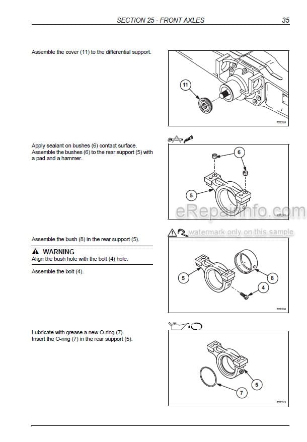 Photo 1 - New Holland LB90.B LB95.B LB110.B LB115.B Workshop Manual Tractor Loader Backhoe 60413547