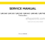 Photo 5 - New Holland LM1340 LM1343 LM1345 LM1443 LM1445 LM1745 Service Manual Telehandler 87682524B