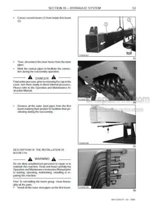 Photo 8 - New Holland LM1340 LM1343 LM1345 LM1443 LM1445 LM1745 Turbo Workshop Manual Telehandler 6041354201