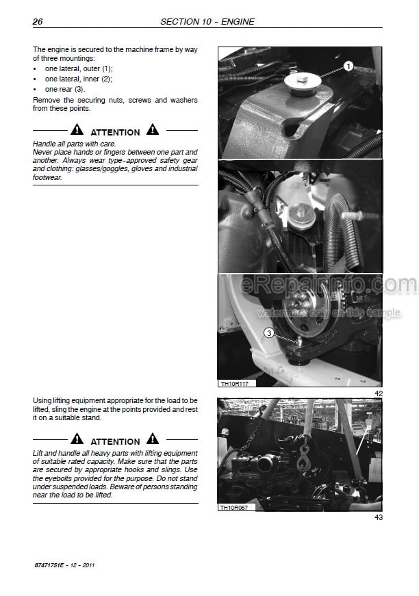 Photo 1 - New Holland LM5040 LM5060 LM5080 Service Manual Telehandler 87471751E