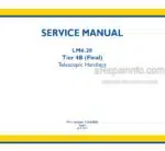 Photo 4 - New Holland LM6.28 Tier 4B Final Service Manual Telescopic Handler 51643886