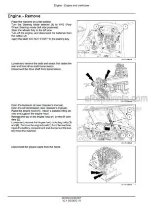 Photo 2 - New Holland LM6.32 LM6.35 Elite LM7.42 Elite LM7.35 LM9.35 Tier 4 Service Manual Telescopic Handler 48192602