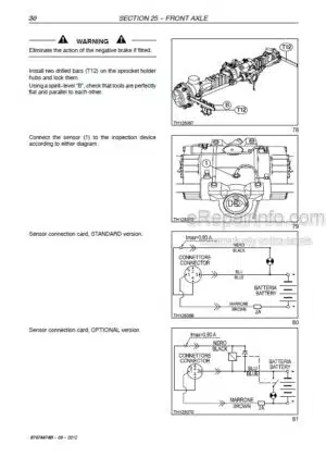 Photo 3 - New Holland LM732 Service Manual Telehandler 87474474B