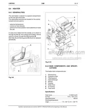 Photo 8 - New Holland W170C Tier 2 Service Manual Wheel Loader 84524449