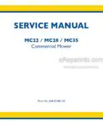 Photo 4 - New Holland MC22 MC28 MC35 Service Manual Commercial Mower 6045508100