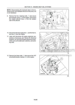 Photo 6 - New Holland MC22 MC28 MC35 Service Manual Commercial Mower 6045508100