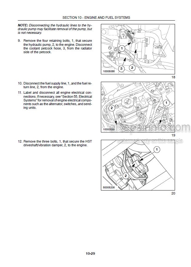 Photo 1 - New Holland MC22 MC28 MC35 Service Manual Commercial Mower 6045508100