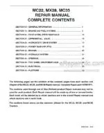 Photo 4 - New Holland MC22 MX28 MC35 Repair Manual Tractor 87557971