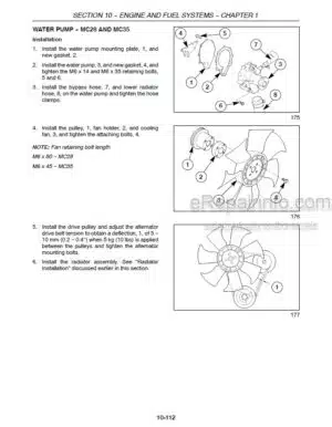 Photo 8 - New Holland MC22 MC28 MC35 Service Manual Commercial Mower 6045508100