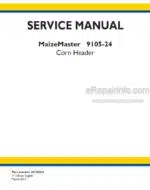 Photo 4 - New Holland Maize Master 9105-24 Service Manual Corn Header 48123416