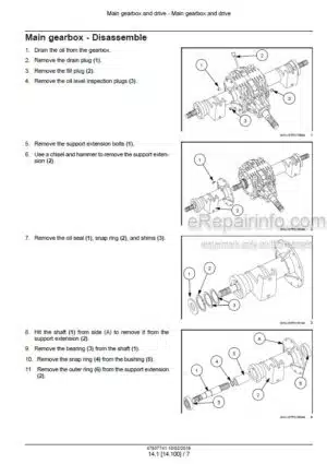 Photo 8 - New Holland LB75.B LB90 LB110 LB115.B Service Manual Backhoe Loader 6045606100