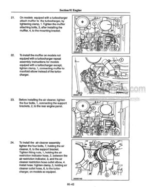 Photo 4 - New Holland RG80 RG100 Service Manual Road Grader 75131049