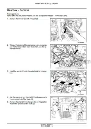 Photo 2 - New Holland Roll Baler 125 Combi Service Manual Round Baler 48126512