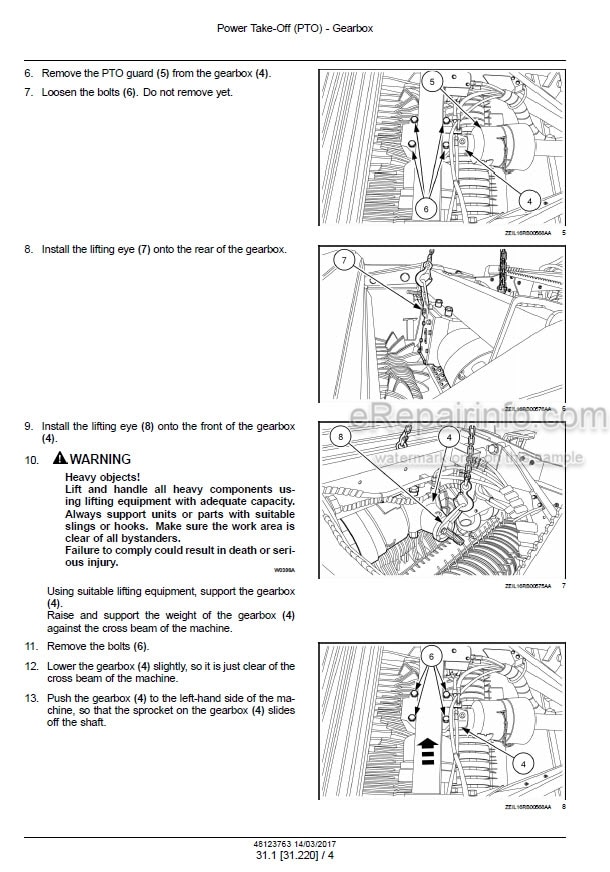 Photo 1 - New Holland Roll Baler 125 Service Manual Round Baler 48123763