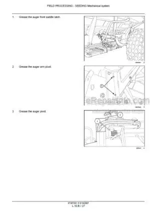 Photo 1 - New Holland SC180 SC230 SC260 SC380 SC430 Repair Manual Air Cart 87367201