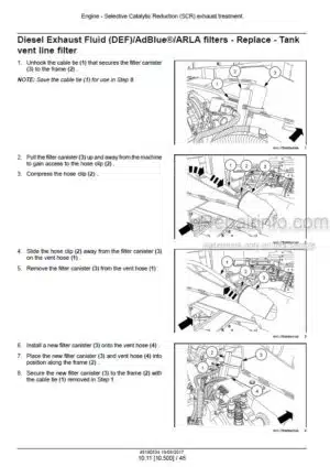 Photo 11 - New Holland Stack Cruiser 102 103 105 Tier 4B Final Service Manual Bale Wagon 48190534