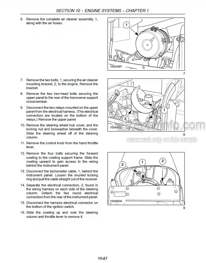 Photo 1 - New Holland T1010 T1030 T1110 Repair Manual Tractor 87739173