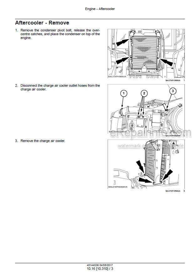 Photo 1 - New Holland T1254B T1404B Service Manual Tractor 48144036