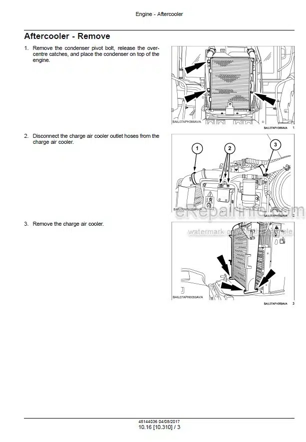 Photo 1 - New Holland T1254B T1404B Service Manual Tractor 48144036
