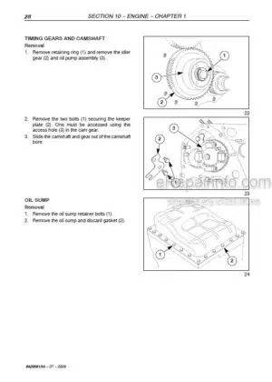 Photo 10 - New Holland T1560 T1570 Service Manual Compact Tractor 84205613A