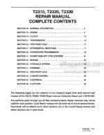 Photo 4 - New Holland T2310 T2320 T2330 Repair Manual Tractor 87491390