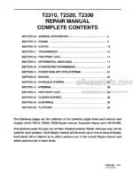 Photo 4 - New Holland T2310 T2320 T2330 Repair Manual Tractor 87491390