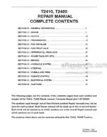 Photo 4 - New Holland T2410 T2420 Repair Manual Tractor 87725020