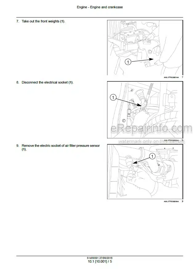 Photo 1 - New Holland T4.55S T4.65S T4.75S Service Manual Tractor 51489991