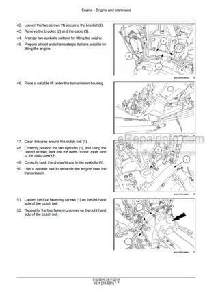 Photo 1 - New Holland T4.80F T4.90F T4.100F T4.110F T4.80LP T4.90LP T4.100LP T4.110LP Tier 4A Interim Service Manual Tractor 51526006