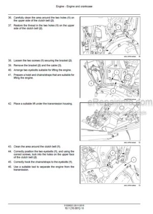 Photo 5 - New Holland T4.80V T4.90V T4.100V T4.110V Tier 4A Interim Service Manual Tractor 51526023