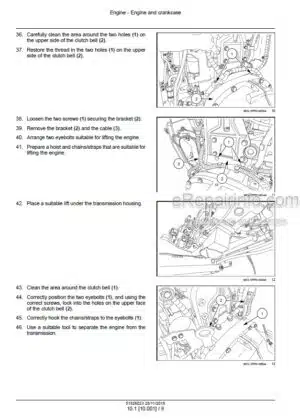 Photo 8 - New Holland MZ14H MZ16H MZ18H Repair Manual Mower 87045363