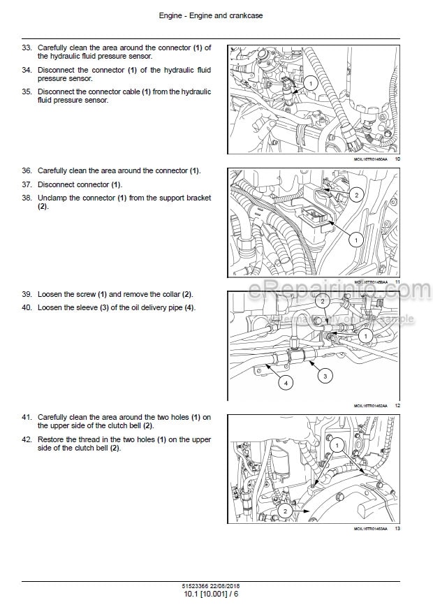 Photo 1 - New Holland T4.80V T4.90V T4.100V T4.110V T4.80N T4.90N T4.100N T4.110N Service Manual Tractor 51523366