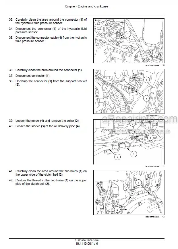 Photo 1 - New Holland T4.80V T4.90V T4.100V T4.110V T4.80N T4.90N T4.100N T4.110N Service Manual Tractor 51523366
