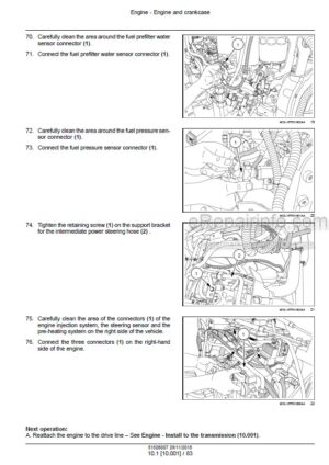 Photo 3 - New Holland T4.80V T4.90V T4.100V T4.110V T4.80N T4.90N T4.100N T4.110N Service Manual Tractor 51526007