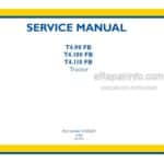 Photo 3 - New Holland T4.90FB T4.100FB T4.110FB Service Manual Tractor 51500239