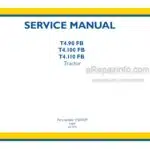 Photo 3 - New Holland T4.90FB T4.100FB T4.110FB Service Manual Tractor 51500239