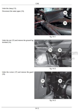 Photo 3 - New Holland T4.90FB T4.100FB T4.110FB Service Manual Tractor 51500239