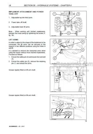 Photo 8 - New Holland T8.320 T8.350 T8.380 T8.410 T8.435 T8.380 Smart Trax T8.410 Smart Trax T8.435 Smart Trax CVT PST Tier 4B Service Manual Tractor 48115484