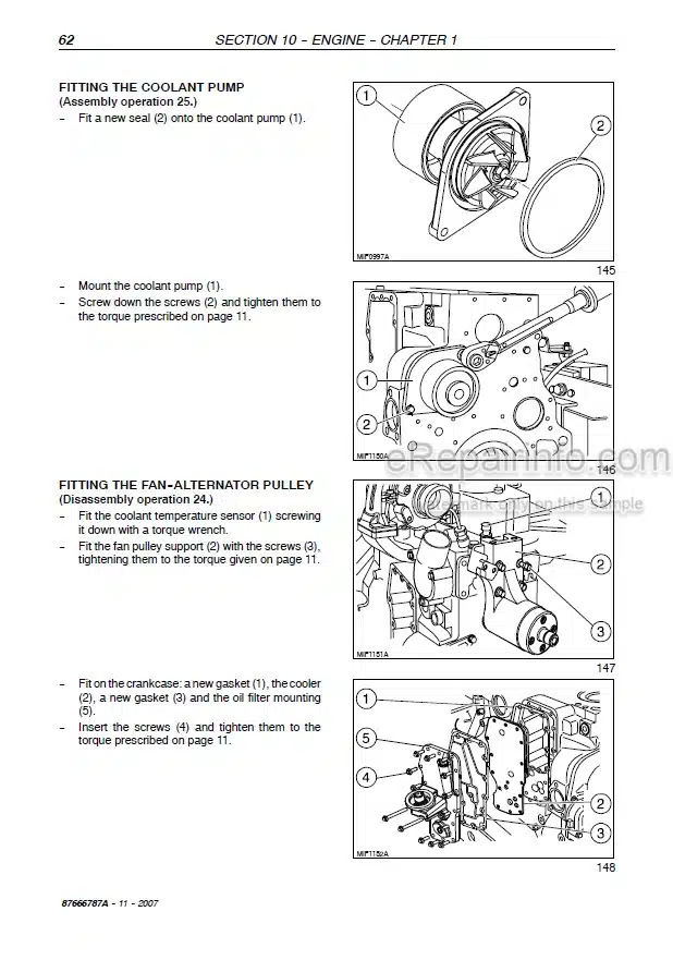 Photo 1 - New Holland T4020 T4030 T4040 T4050 Deluxe Supersteer Service Manual Tractor 87666787B