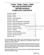 Photo 5 - New Holland T4020 T4030 T4040 T4050 Deluxe Supersteer Repair Manual Tractor 84158071
