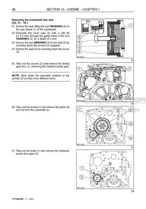 Photo 7 - New Holland TC4.90 TC5.70 TC5.80 TC5.90 TC5.90 Hillside Tier 3 Stage IV Service Manual Combine 51449252