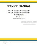 Photo 4 - New Holland T5.110 T5.120 Electro Command Tier 4B Final Service Manual Tractor 51487916